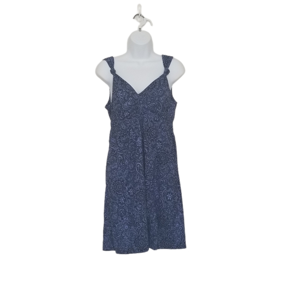 ATHLETA Womens Sleeveless V-Neck Nearly Knotical Athletic Dress Size 6 Violet.
